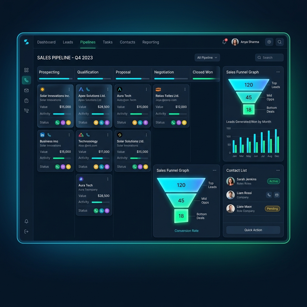 CRM Pipeline Interface